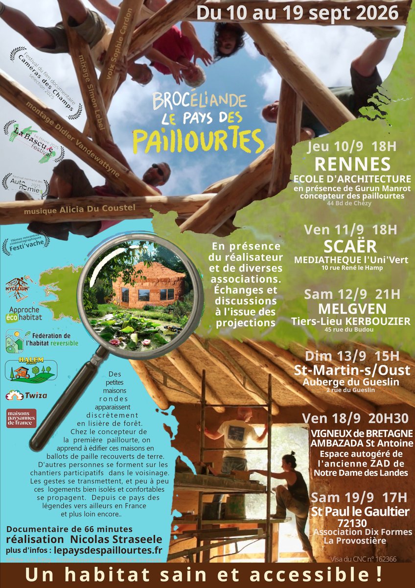Liste de projections en septembre
